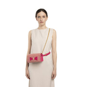 BELT & CLUTCH BAG KAROL PINK VIES COTTON