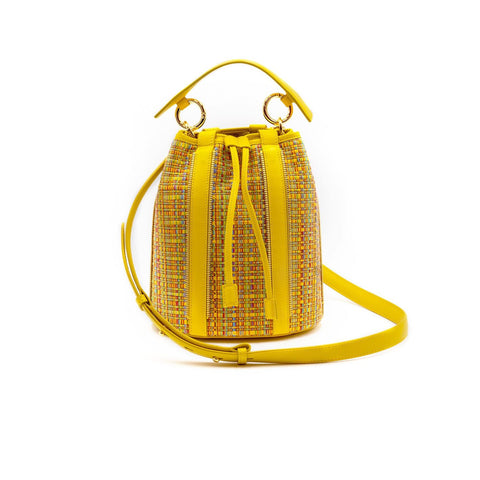 BUCKET BAG MALU YELLOW VIES SILK