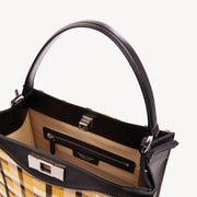 TOP HANDLE BAG JUJU MUSTARD TARTAN